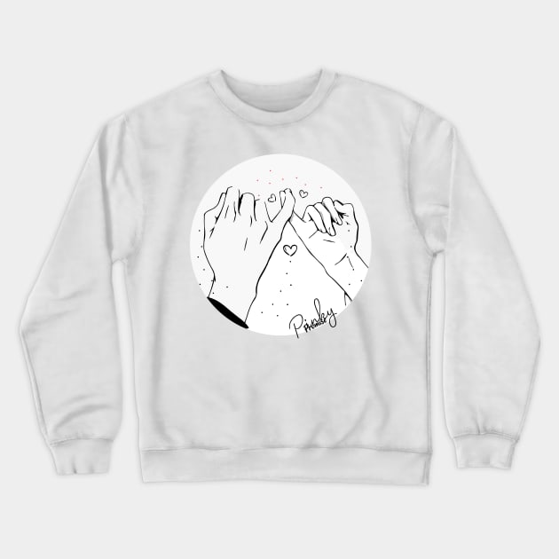 Pinky Promise Crewneck Sweatshirt by badCasperTess